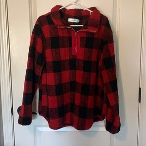Buffalo plaid pullover